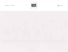 Tablet Screenshot of hopeoutdoorgallery.com